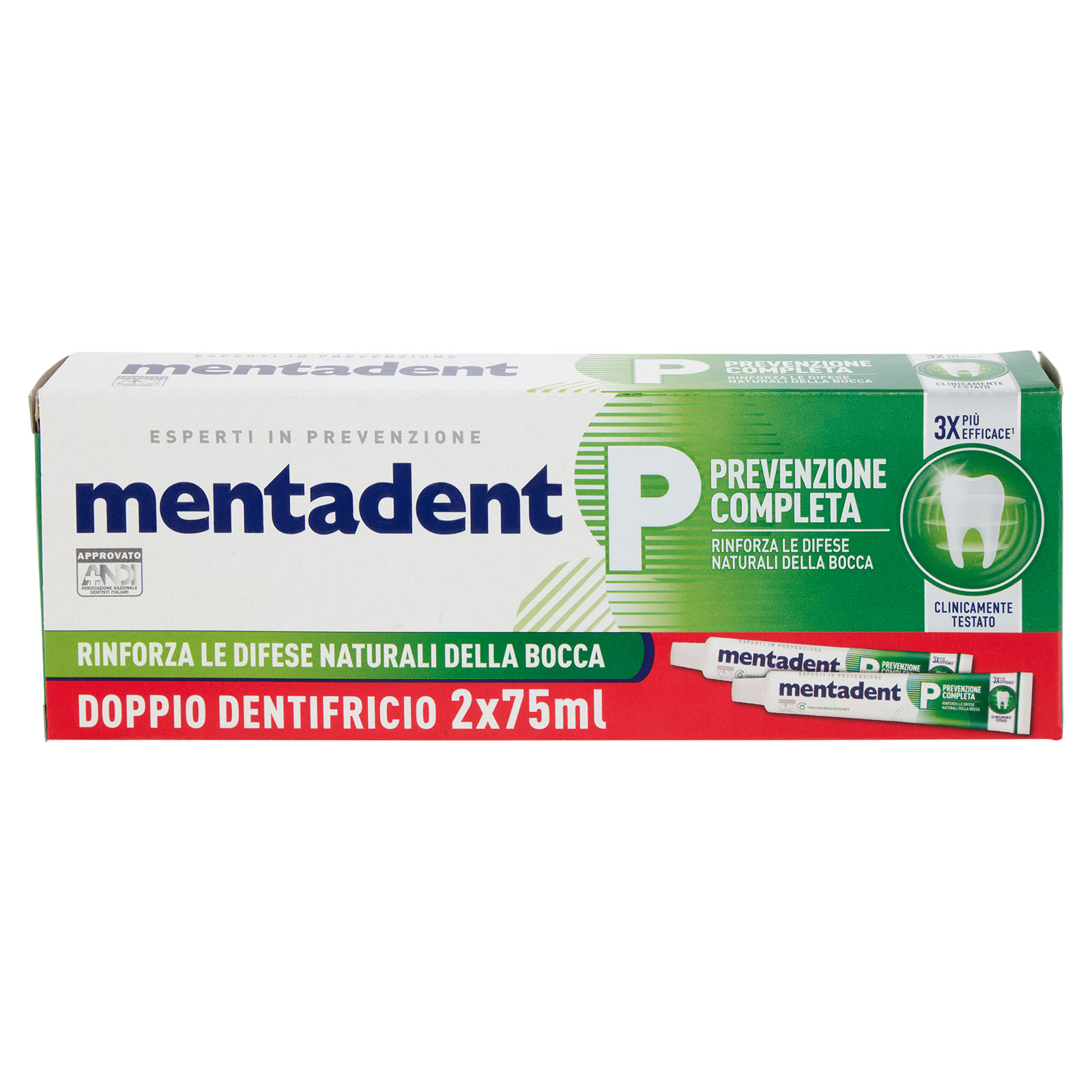 Dentifricio P Prevenzione Completa Bitubo 2 X 75 Ml