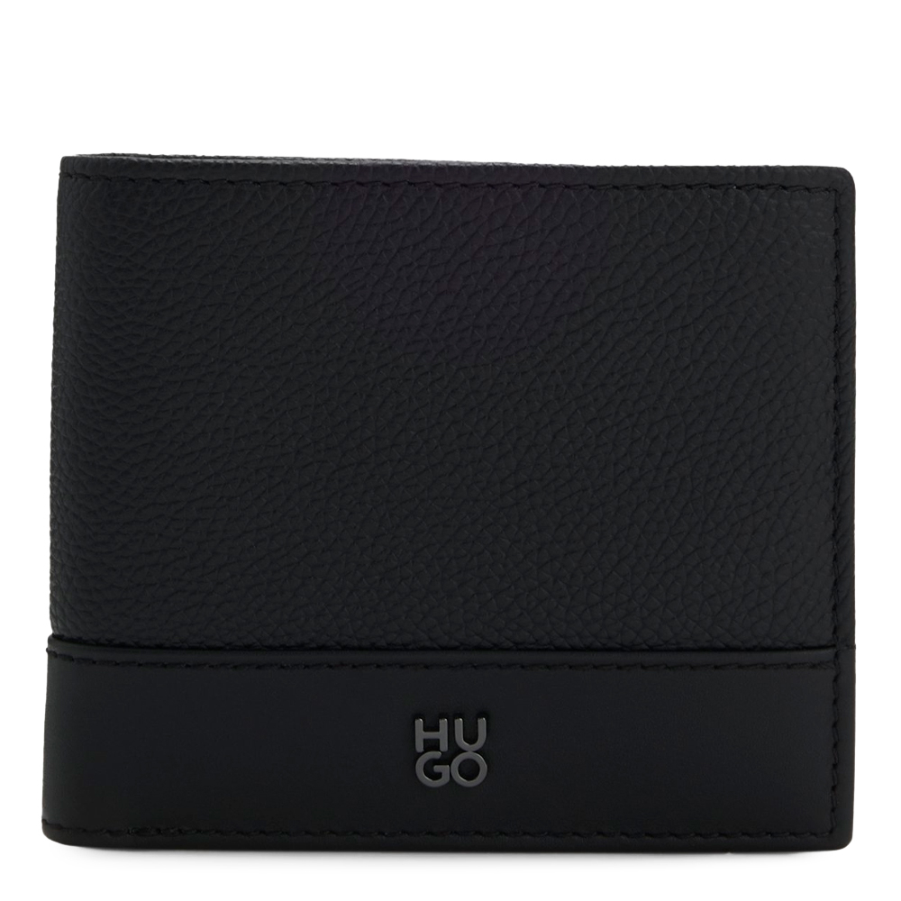 Hugo Boss Eyewear Portafogli e portamonete da uomo Portafoglio bifold in pelle con dettaglio logo sovrapposto