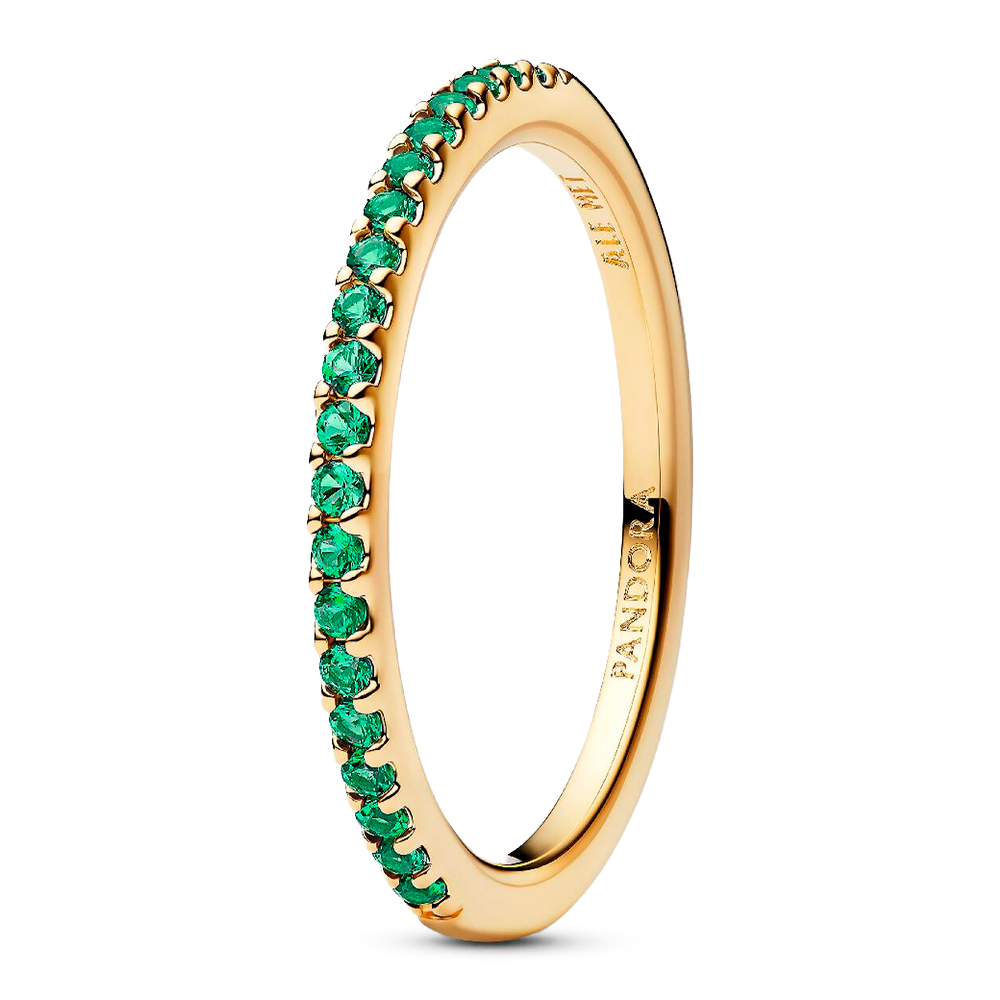 Pandora Anelli Anello a fascia verde brillante 162999C03