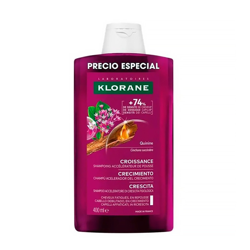 Klorane Shampoo Quinine Shampoo Shampoo che accelera la crescita con adenosina