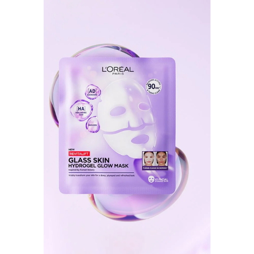 L'Oréal Revitalift - Glass Skin Hydrogel Glow mask 25 g