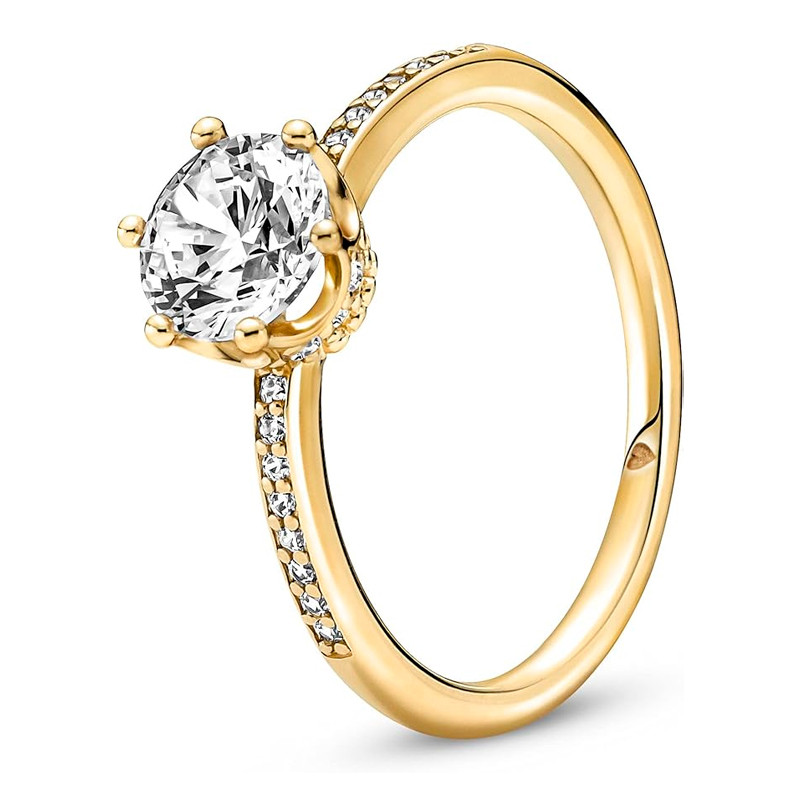 Pandora Anelli Anello Solitario Corona Lucida Trasparente 168289C01