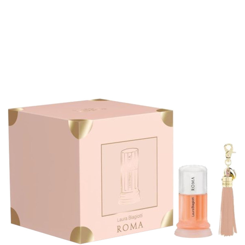 Roma Donna Confezione 50 ML Eau de Toilette + Laura Biagiotti Parfums Bag Charm - 50 ML Eau de Toilette + Laura Biagiotti Parfums Bag Charm