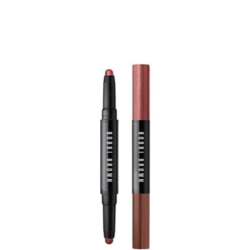Dual-Ended Long-Wear Cream Shadow Stick - Rusted Pink Shimmer / Cinnamon Matte