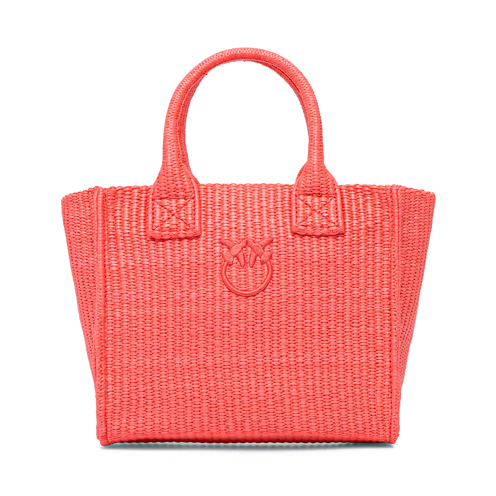 Pinko Borse da donna, articoli da toeletta e valigie Mini borsa shopper da spiaggia in rafia