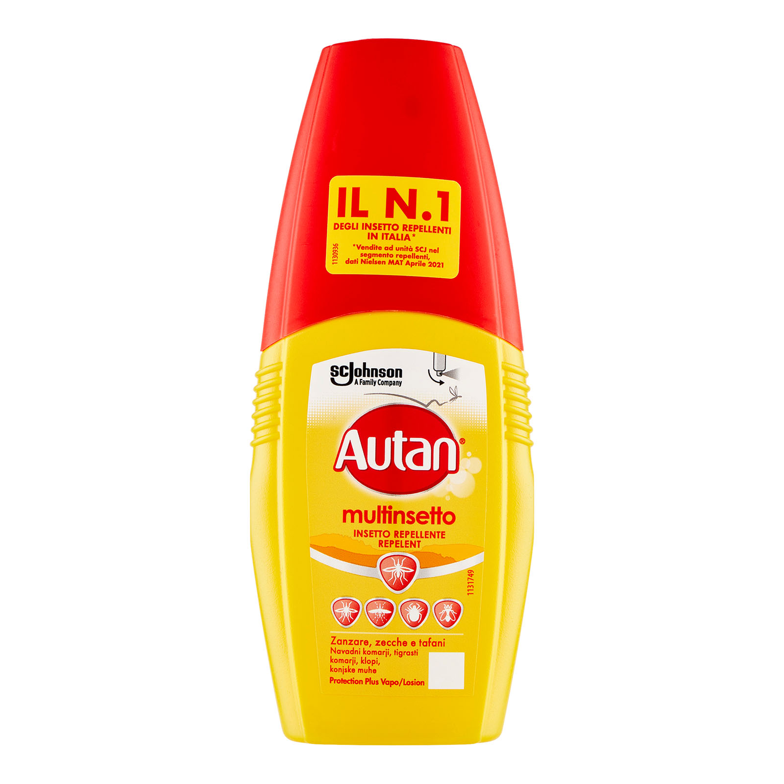 Multinsetto Vapo Insetto Repellente E Antizanzare Comuni, Tigre, Zecche E Tafani 100 ml