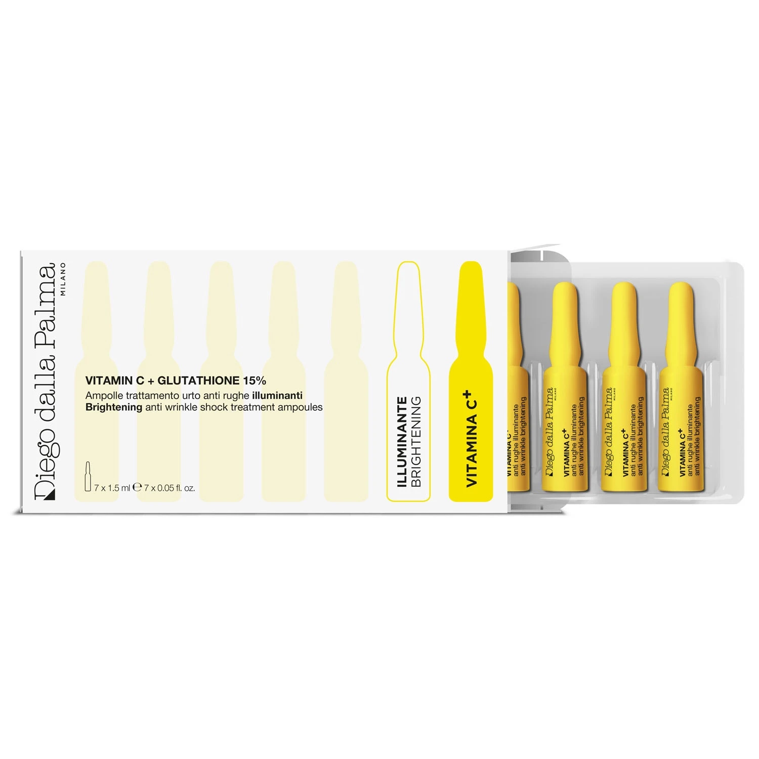 Vitamina C - Ampolle Trattamento Urto Anti Rughe illuminanti