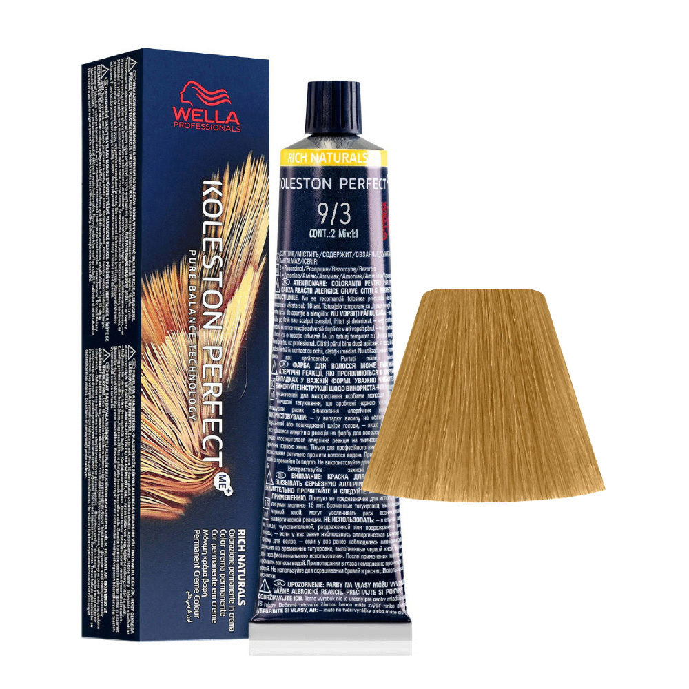 Wella Koleston Perfect - 9/3 Biondo chiarissimo dorato 60 ml