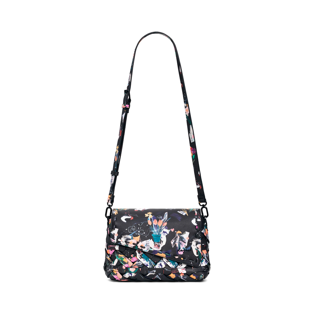Desigual Borse da donna, articoli da toeletta e valigie Piccola borsa intrecciata floreale