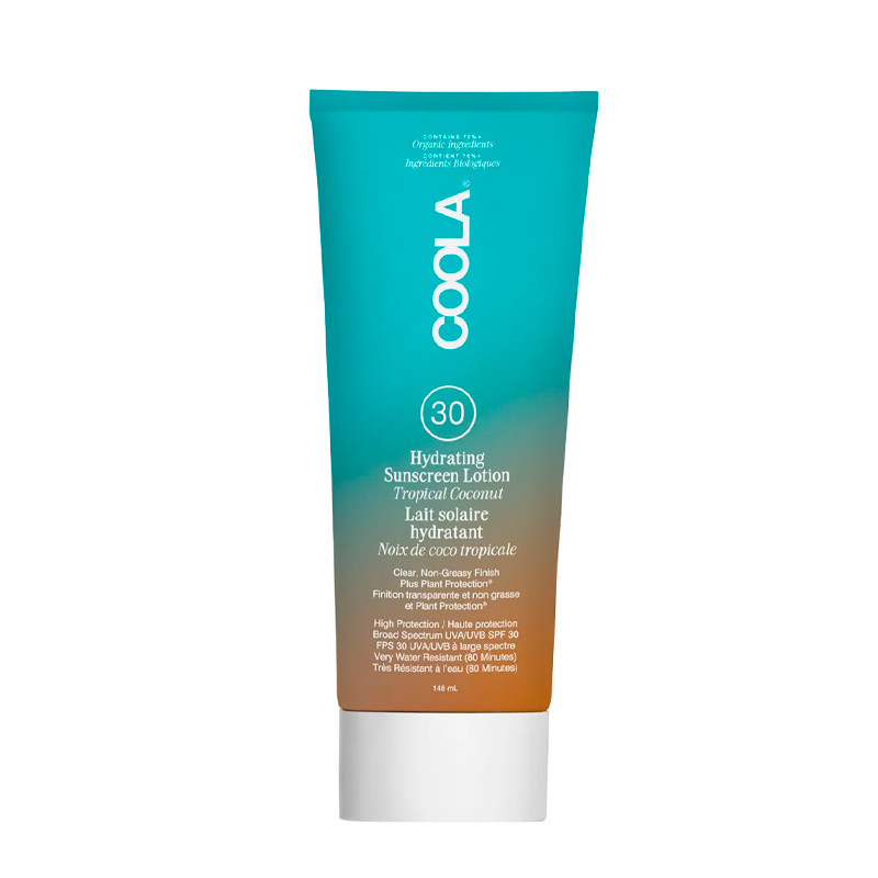 Coola Corpo Lozione idratante con protezione solare SPF 30 al cocco tropicale Protezione solare per il corpo