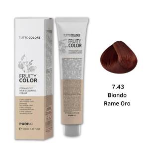Puring - Fruity Color Tintura 7.43 Biondo rame oro