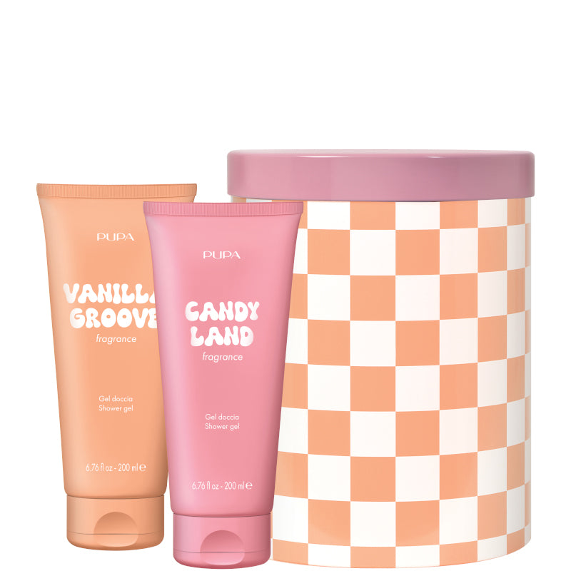 HAPPYBOX KIT 3 VANILLA GROOVE/CANDY LAND 200 ML X 2 Gel Doccia - 200 ML X 2 Gel Doccia