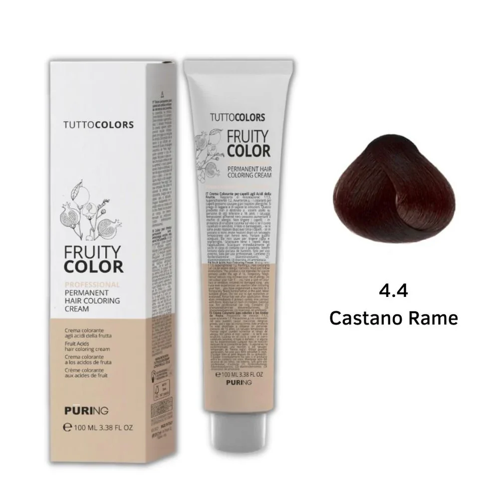 Puring - Fruity Color Tintura 4.4 Castano rame