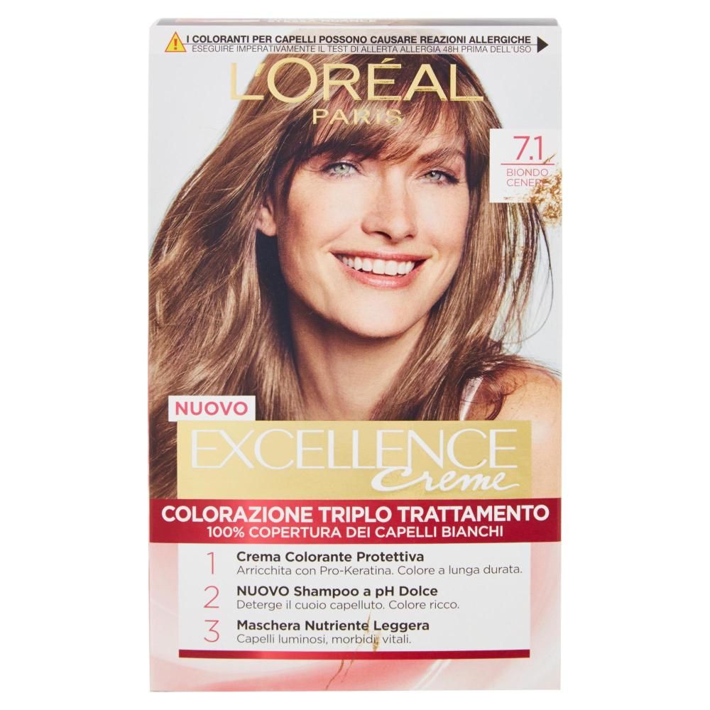 L'Oréal Colorazione Triplo Trattamento - 7.1 Biondo Cenere