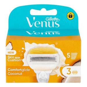 Lamette Rasoi Donna Comforglide Cocco Plus Olaz Per Rasoio A 5 Lame, Confezione Da 3