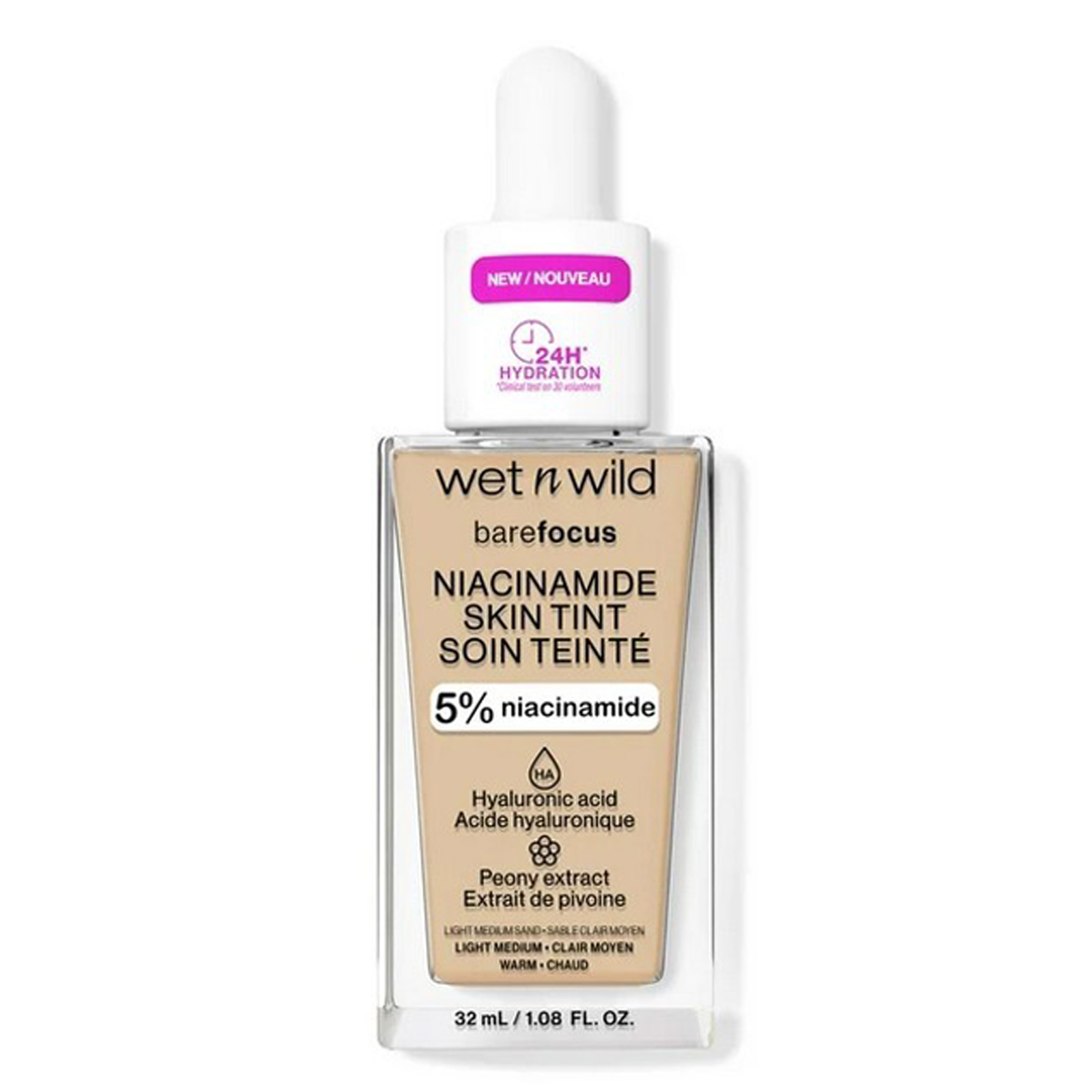 Bare Focus Niacinamide Skin Tint Niacinamide 6316e light medium sand