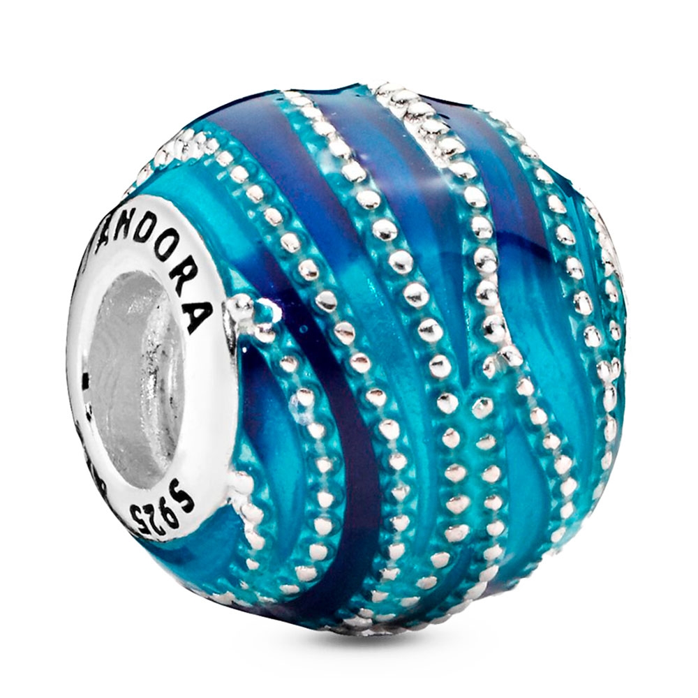Pandora Charms Ciondolo in argento sterling Ricciolo blu 797012ENMX