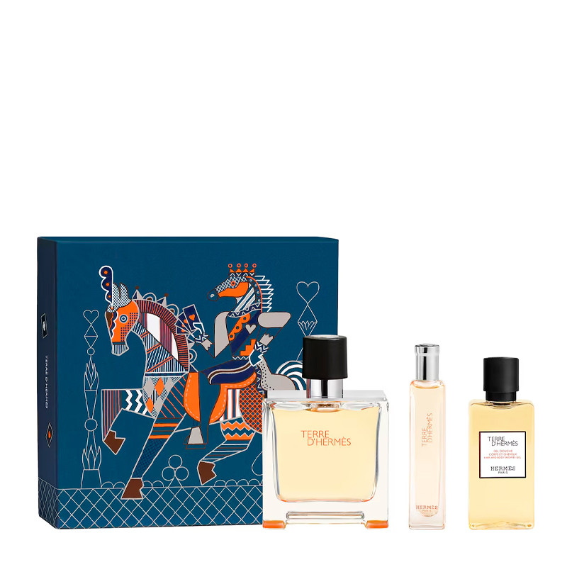 Hermès Terre d'Hermès Parfum Set - 75 ML Parfum Profumi da Uomo
