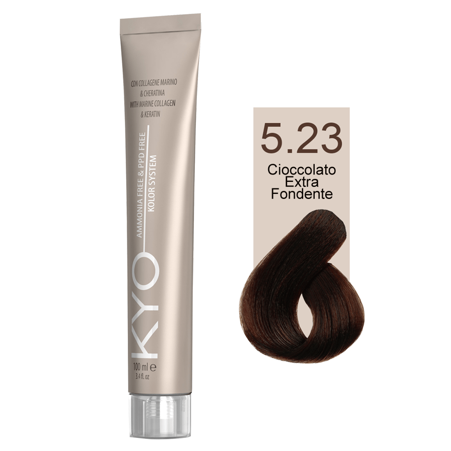Kyo Ammonia Free e PPD Free Tinta Capelli - 5.23 Cioccolato Extra Fondente