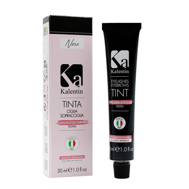 Kalentin - Eyelashes & Eyebrows Tint Black 30 ml