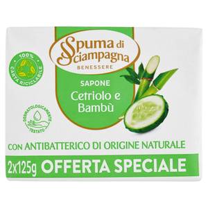 Benessere Sapone Cetriolo E Bambù 2 X 125 G