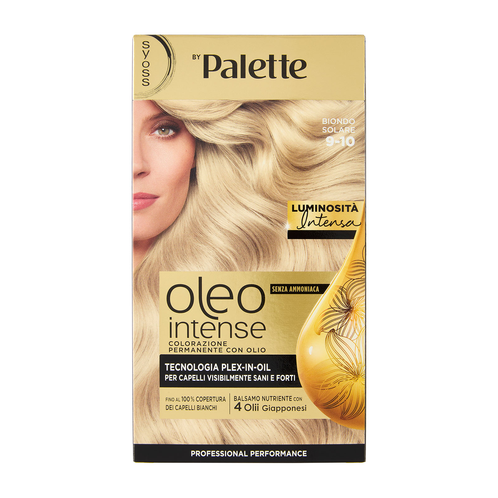 Oleo Intense Senza Ammoniaca Colorazione Permanente Con Olio Biondo Solare 9-10
