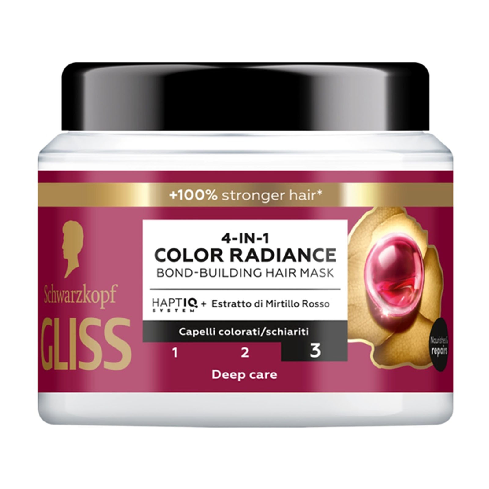 Maschera Capelli 4in1 Color Radiance Capelli Colorati, Schiariti 400 ml