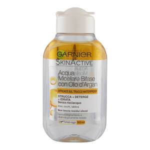 Skinactive Acqua Micellare Bifase Con Olio D'argan Efficace Sul Trucco Waterproof 100 ml