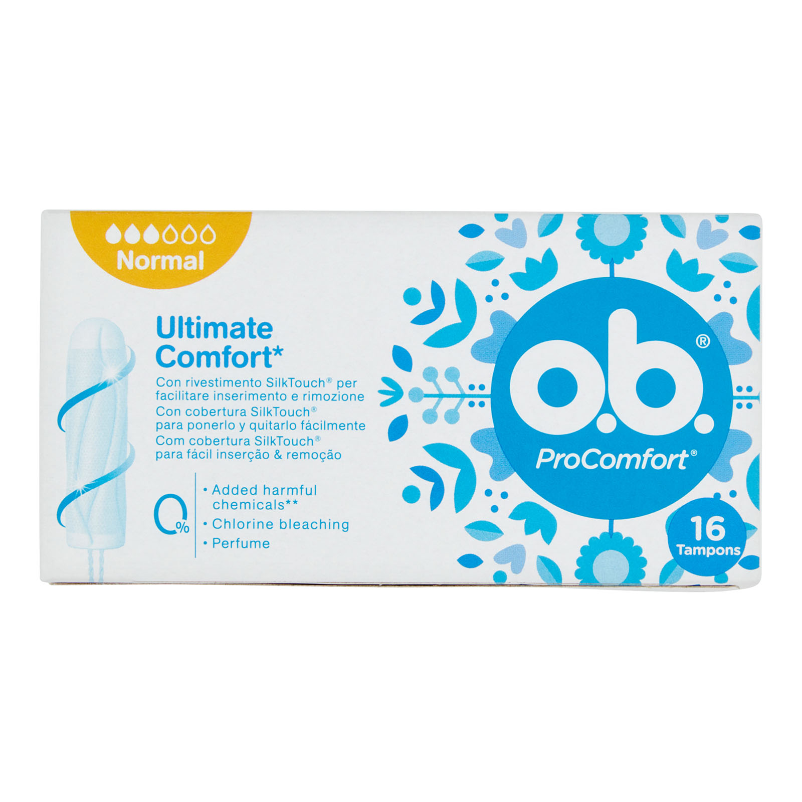 Procomfort Normal Flusso Da Leggero A Medio 16 Assorbenti Interni