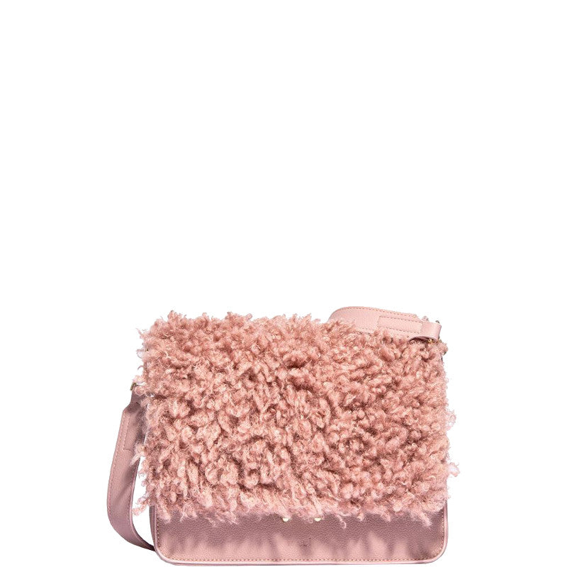Borsa Tracollina Peluche Rosa YBS0325 Colore Rosa - YBS0325 Colore Rosa