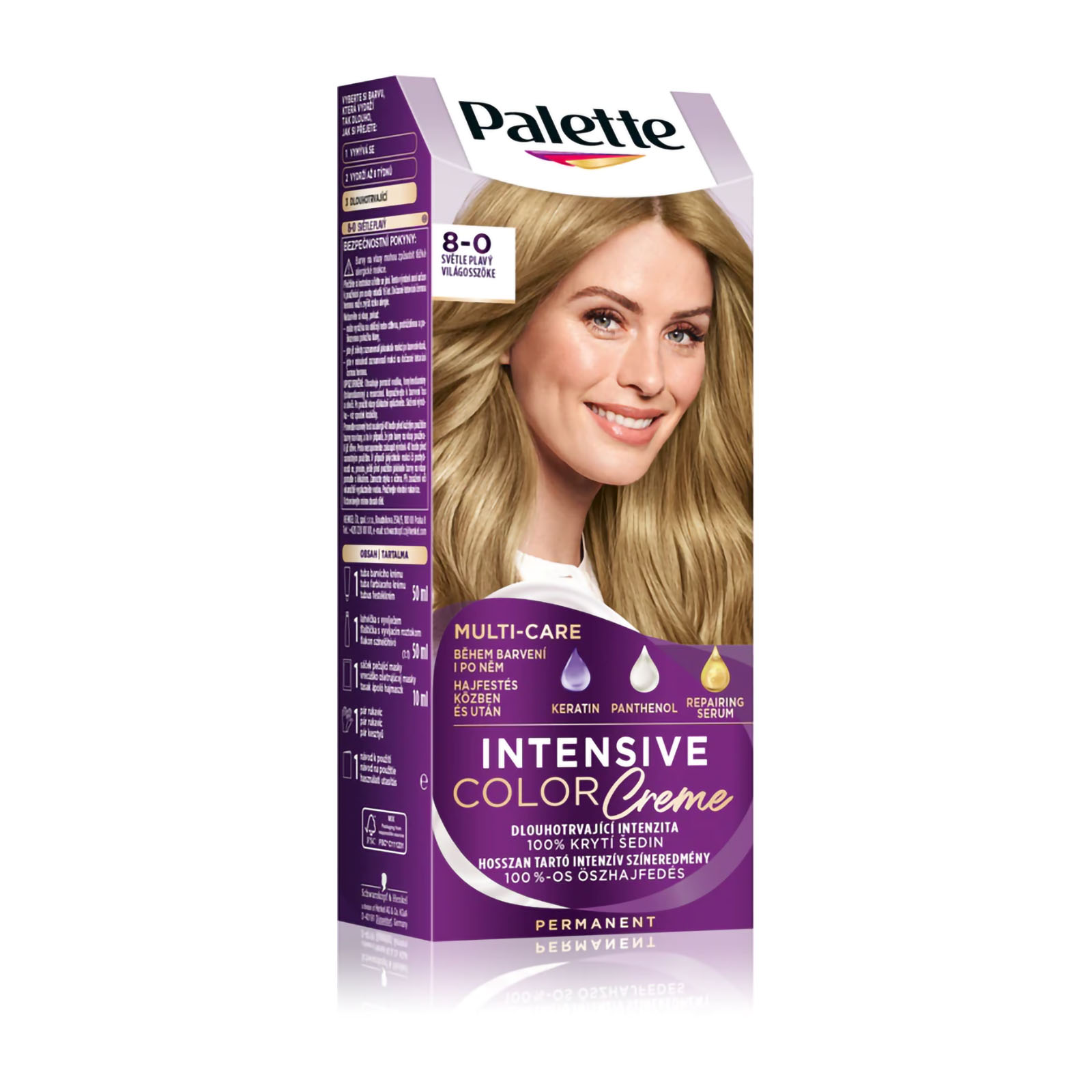 Palette Intensive Color Creme 8.0 Biondo Chiaro