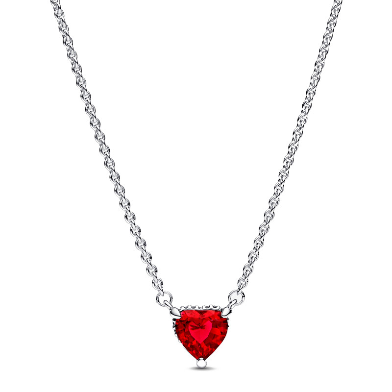 Pandora Collane Sparkling Halo Heart Necklace 392542C01