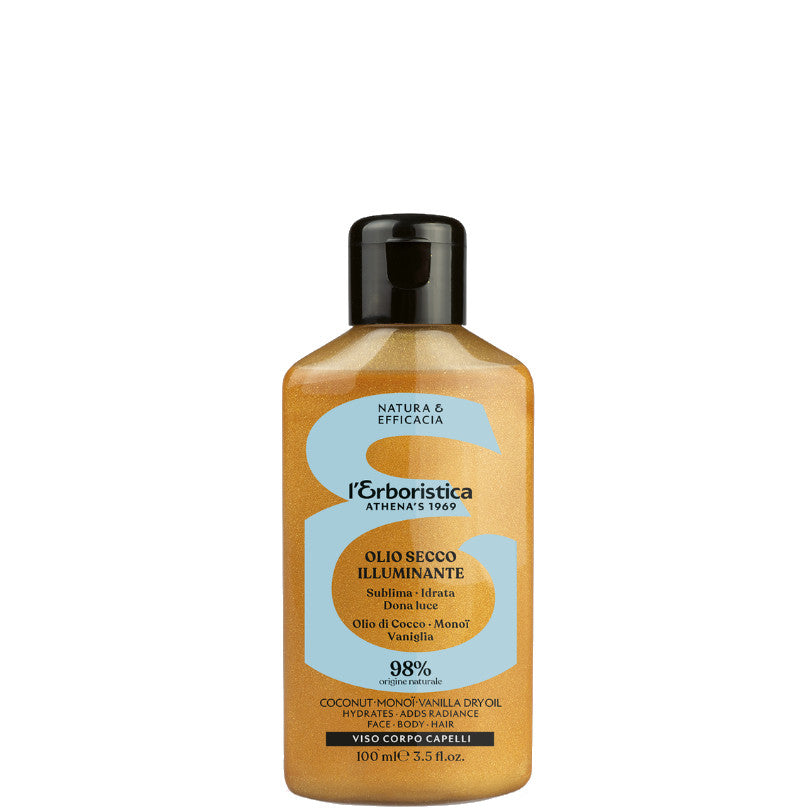 L'Erboristica Olio Secco Illuminante Viso Corpo Capelli - 100 ML