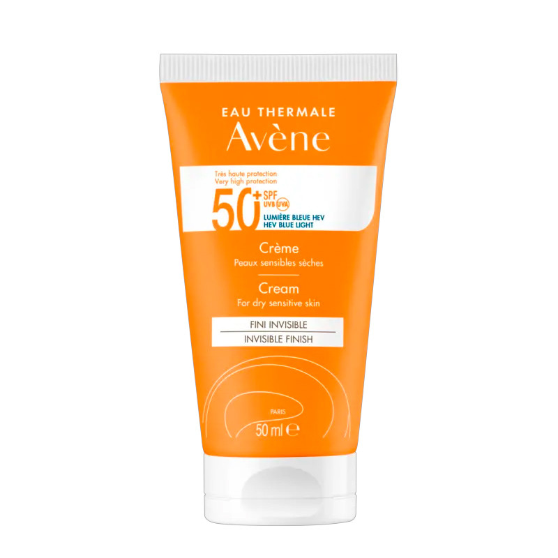 Avene Creme Solari Viso Créme +SPF50 Peaux Sensible Séches crema solare