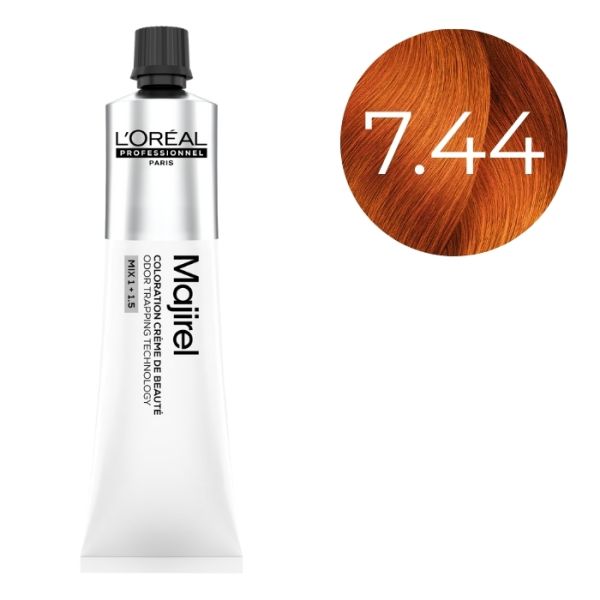 L'Oreal Majirel Tintura - 7.44 Biondo Rame Profondo