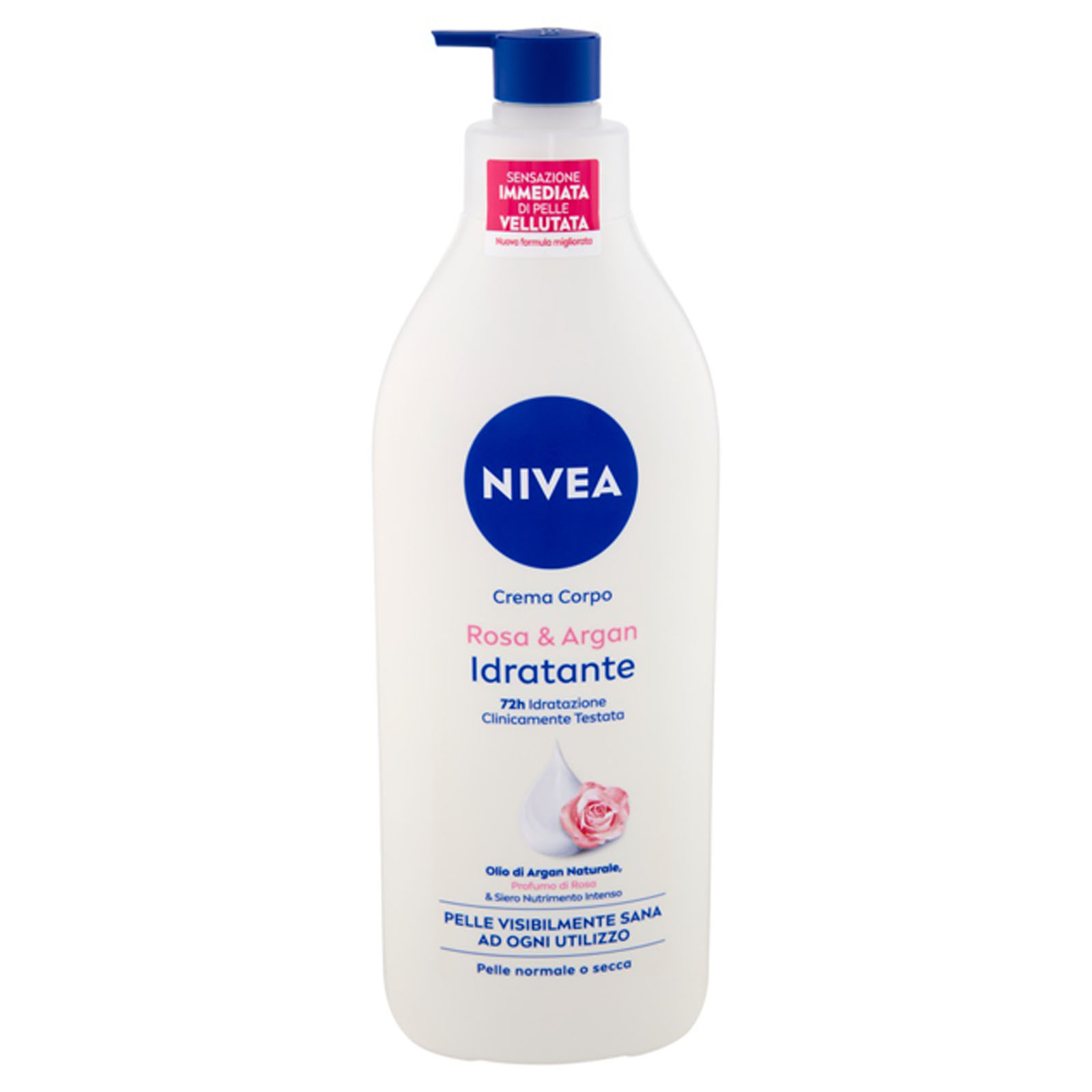 Crema Corpo Rosa & Argan Idratante Pelle Normale O Secca 500 ml