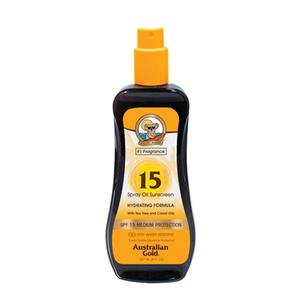 SPF 15 SPRAY OIL WITH TEA TREE AND CARROT OILS