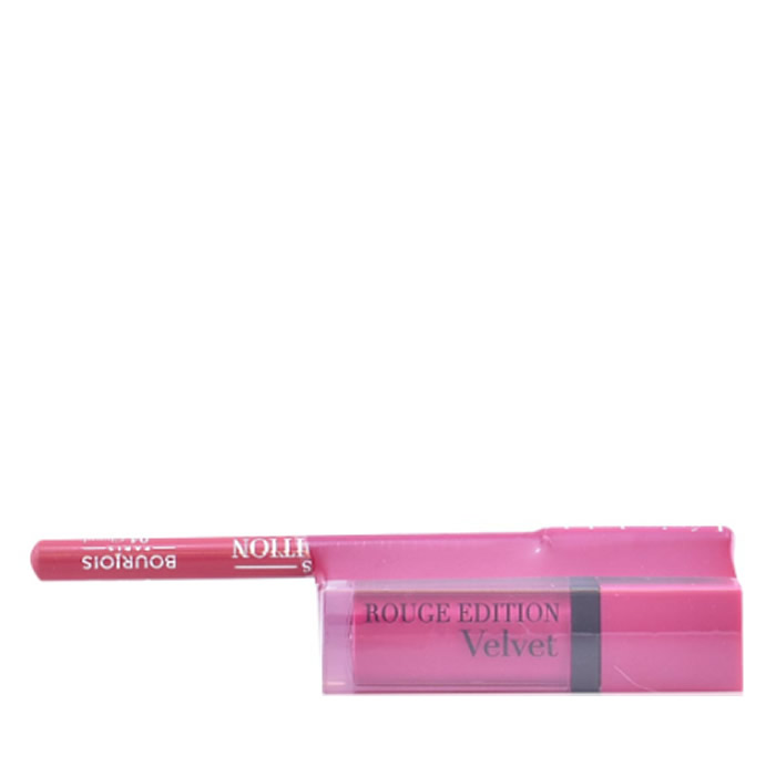 Bourjois Rouge Edition Velvet Rossetto 06 Pink Pong Set 2 Parti