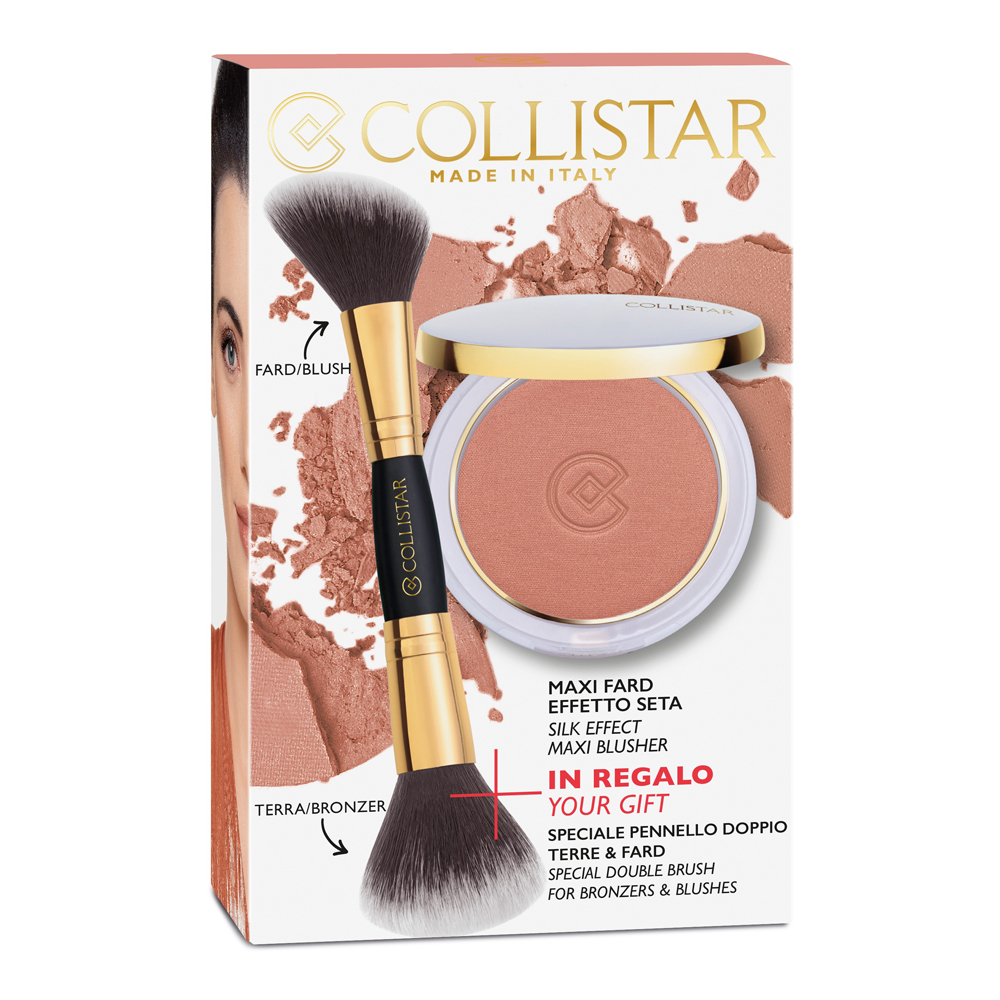 Cofanetto Collistar Maxi Fard Effetto Seta n. 8 henne + IN REGALO Pennello Doppio Terre e Fard