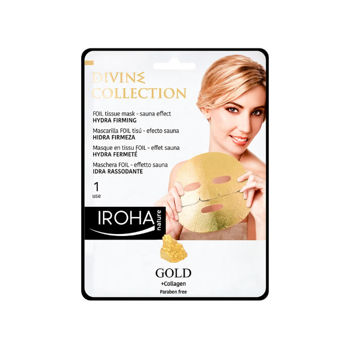 Iroha Nature Gold Maschera Foil Effetto Sauna Idra Rassodante 1 Usi